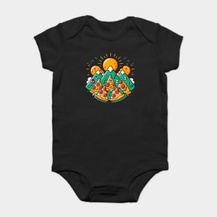 Funny Pizza Moutain for Pizza Lovers Baby Bodysuit